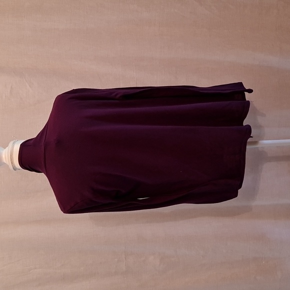 Purple long-sleeved cardian, Prob Sz L, GUC, great with dress/ jeans/skirt - Picture 4 of 4